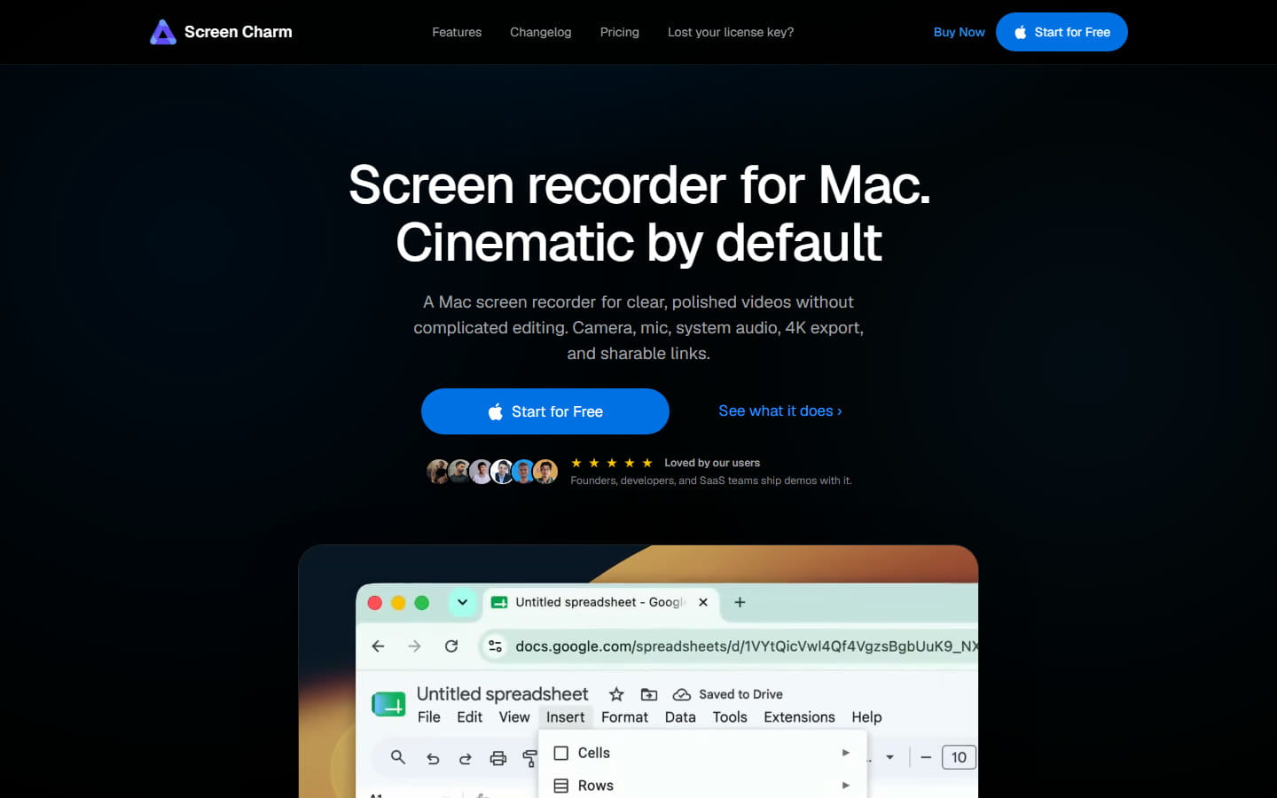 The Screen Charm homepage